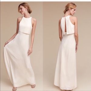 BHLDN Jill Stuart Iva Maxi Crepe Gown
